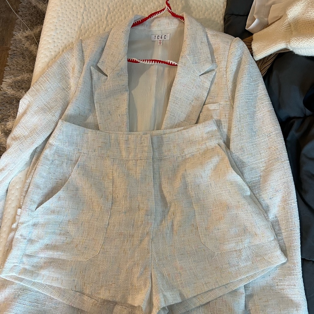 Shorts and jacket matching set